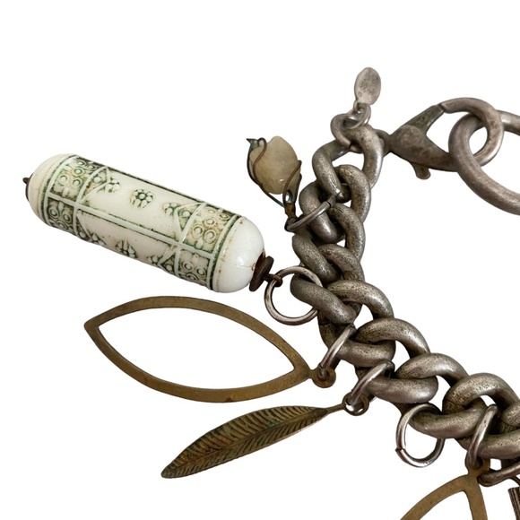 Vintage Iconic Charm Bracelet by Kate Hines Silver Tone Multicharm - Picture 3 of 5